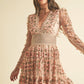 Floral Lace Mini Dress