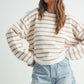 STRIPED KNIT SWEATER