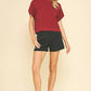 DROPPED SHOULDER SWEATER TOP