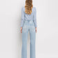 90'S VINTAGE SUPER HIGH RISE FLARE JEANS