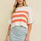 RIBBED KNIT SWEATER TOP