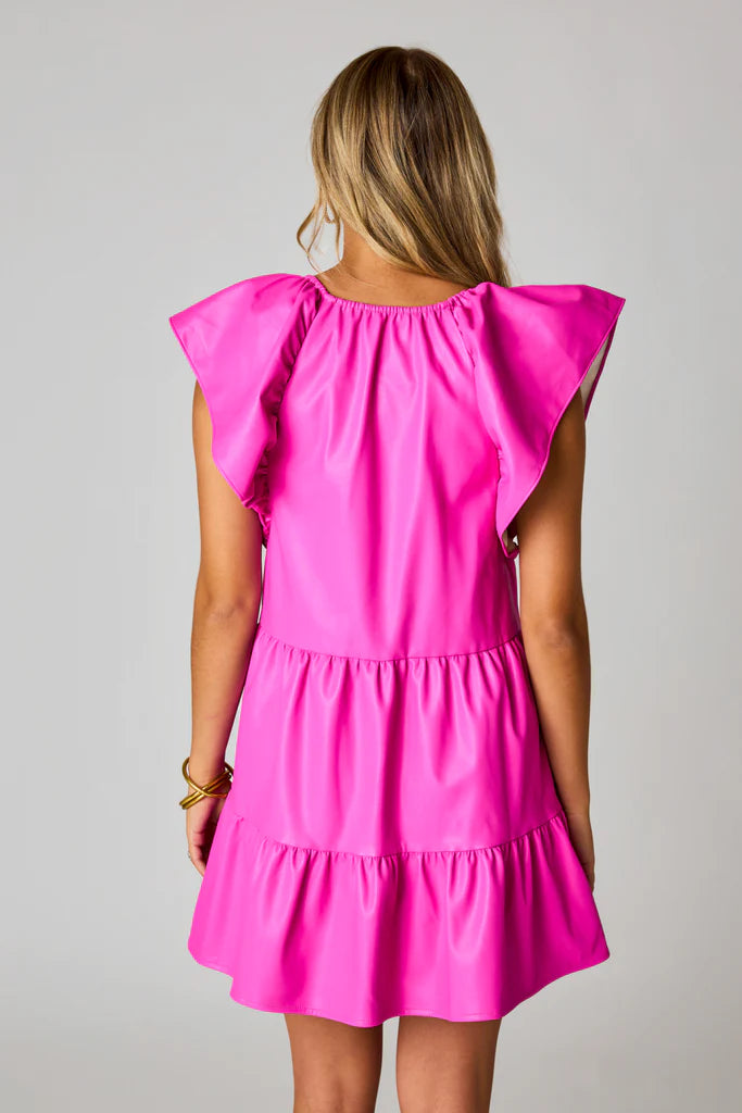 BUDDY LOVE RUFFLE SLEEVE DRESS